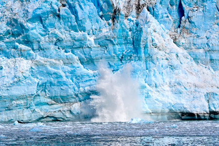 Zaterdag 6 augustus - ...langs de Hubbard Glacier.....