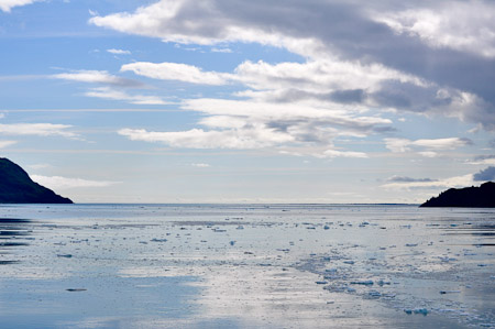 Zaterdag 6 augustus - ...langs de Hubbard Glacier.....