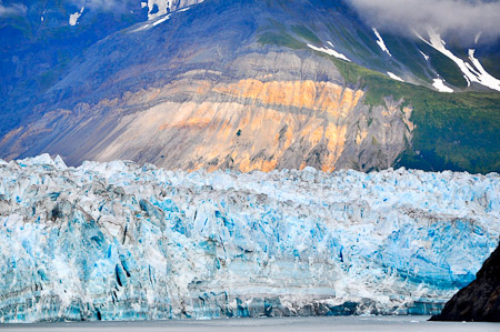 Zaterdag 6 augustus - ...langs de Hubbard Glacier.....