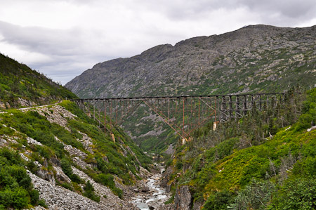 Maandag 8 augustus 2011 - Skagway...In de namiddag genieten we aan boord van de White Pass Senic Railway